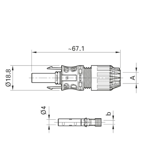 Staubli MC4 EVO2 Connector Female (4-6mm²)